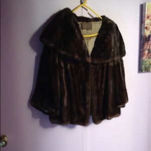 Brown mink jacket